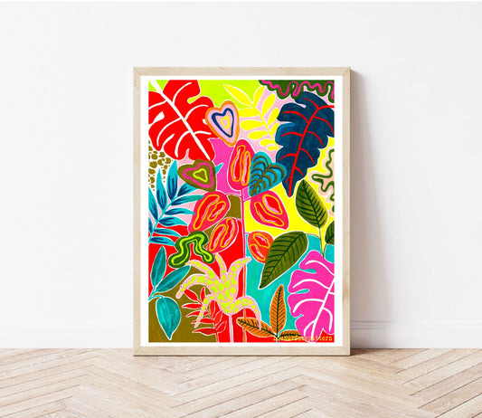 Colourful Tropicals print