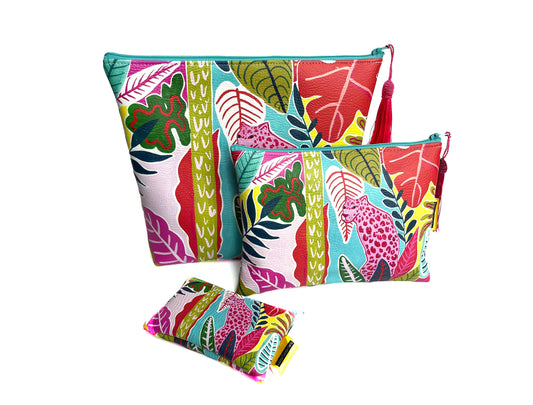 Vegan leather travel set