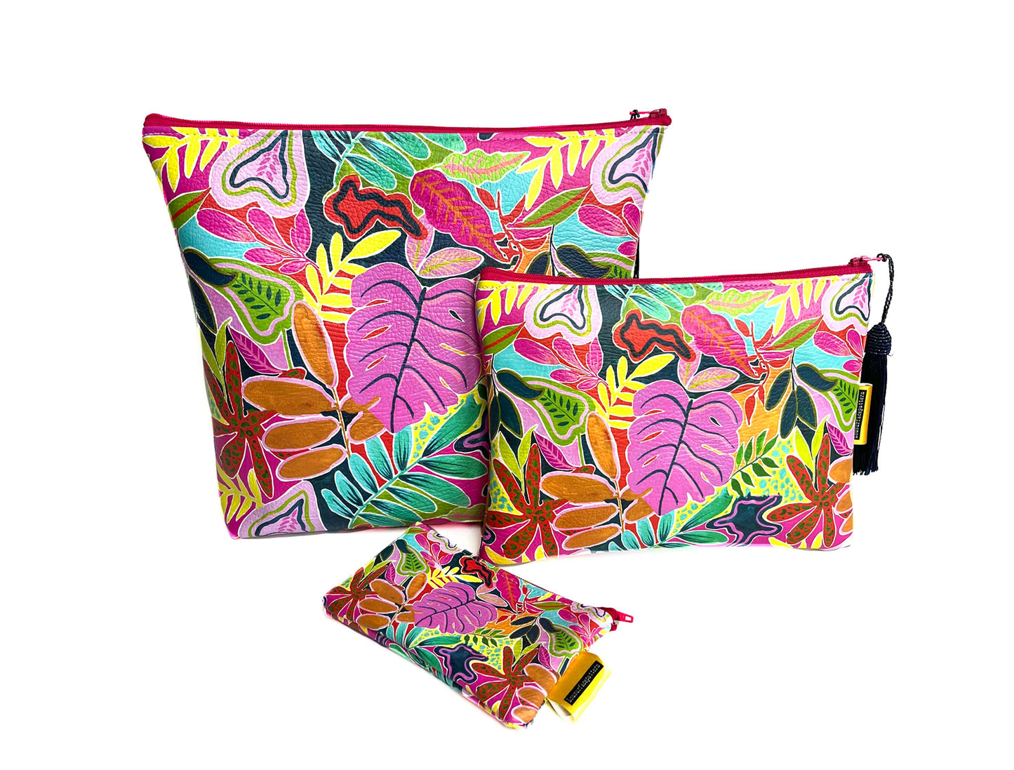 Cheeseplant vegan leather travel set