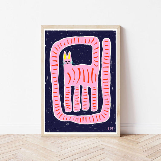 Funky cat print