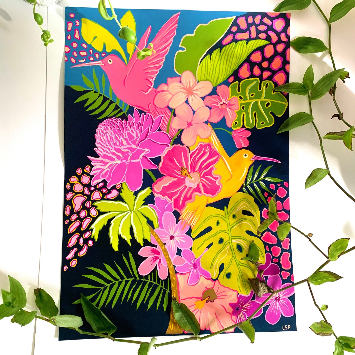 Personalised Painting / Personalised Print / Botanical Illustration/Abstract Print/Tropical/Botanical Print/Home Decor/Wall Decor