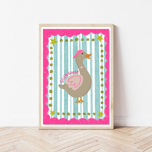 Silly goose print