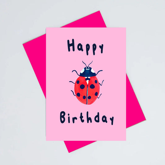 Ladybird birthday card