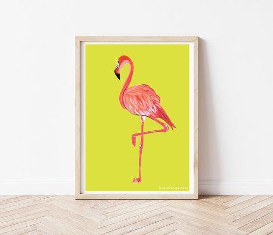 Flamingo print
