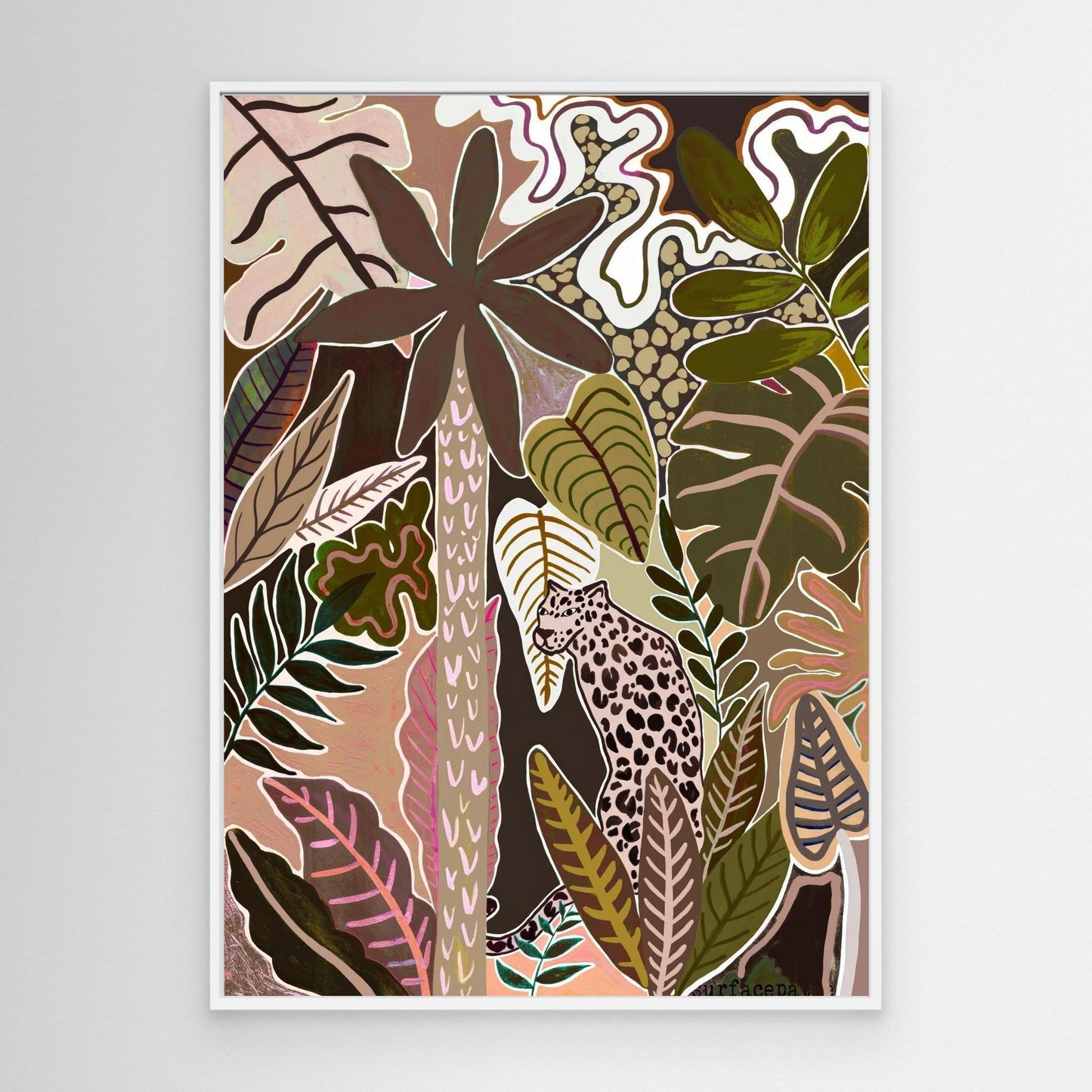 "Moody pink panther" canvas print