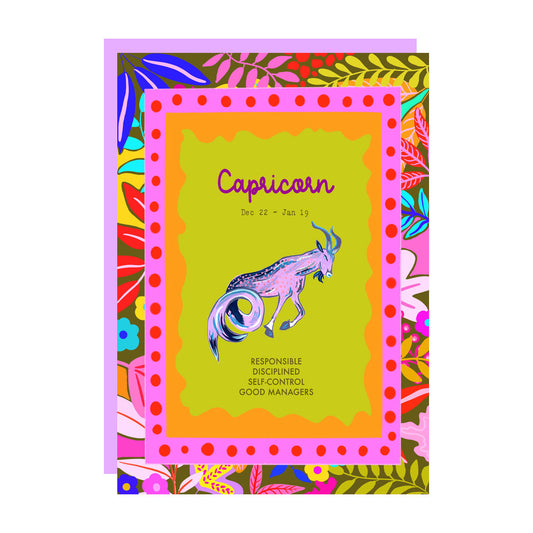 Capricorn birthday card