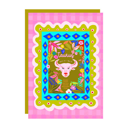 Taurus birthday card