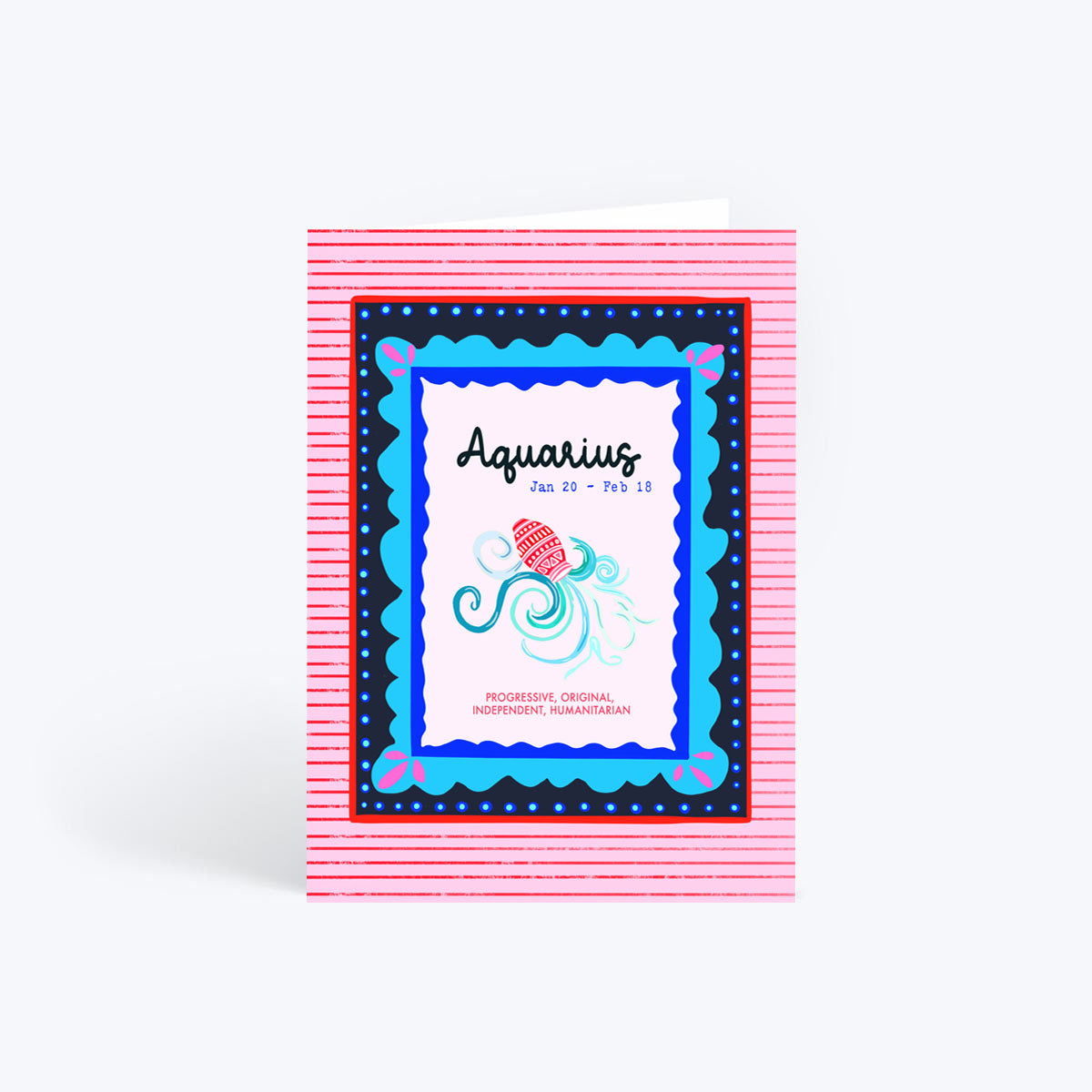 Aquarius birthday card