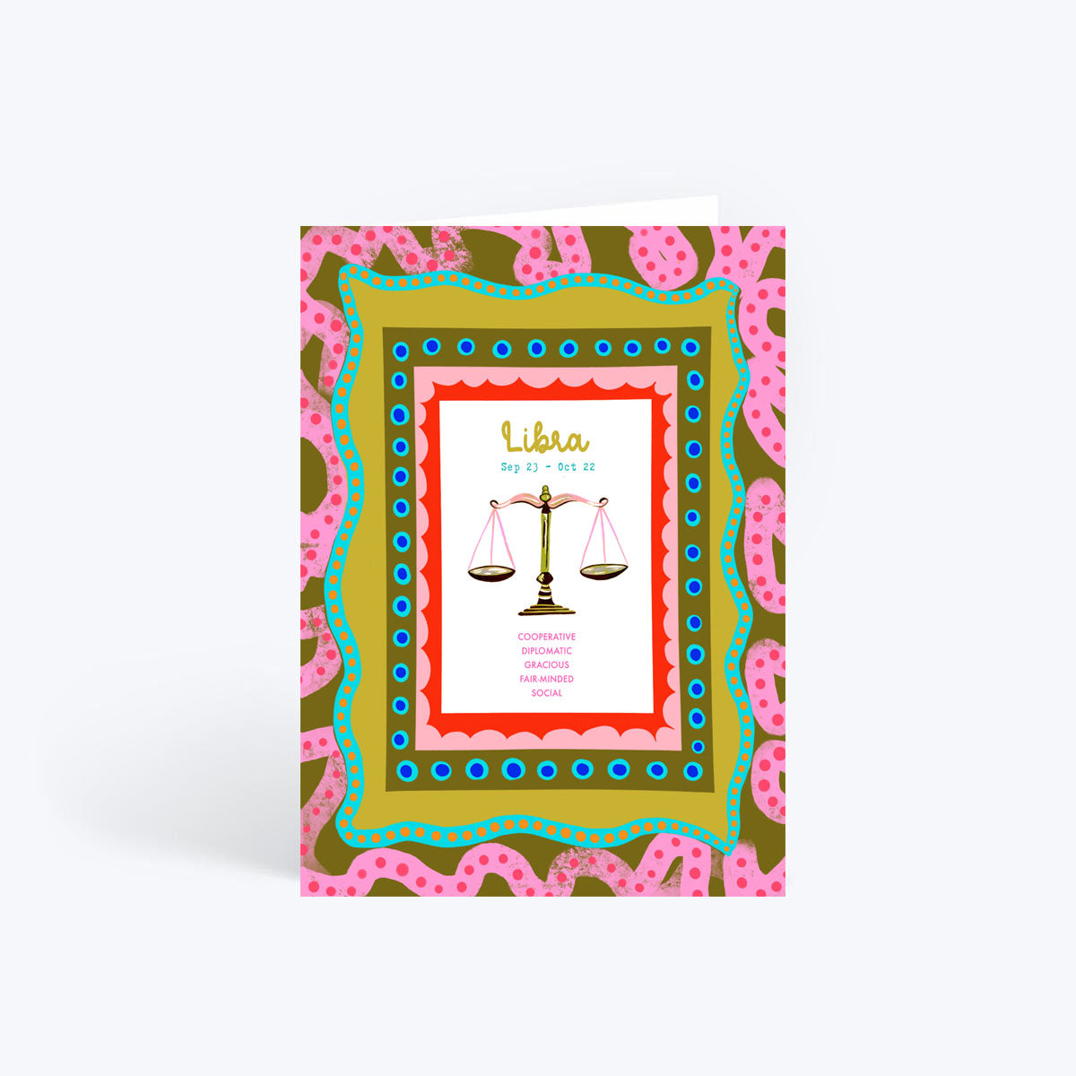 Libra birthday card