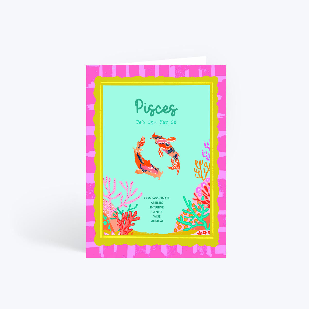 Pisces birthday card