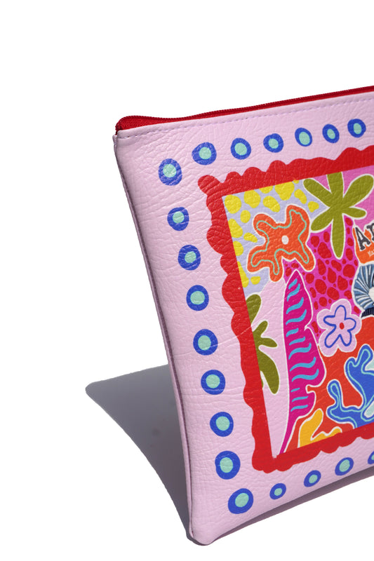 Aries vegan leather makeup bag