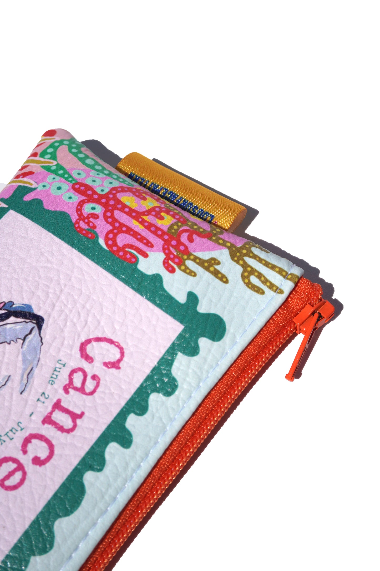 Cancer vegan leather purse