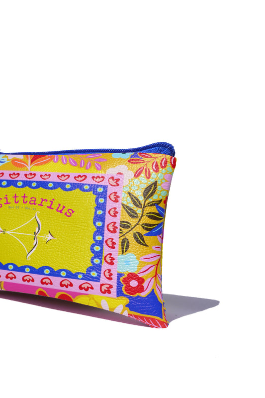 Sagittarius vegan leather purse