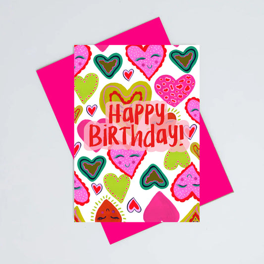 Heart birthday card