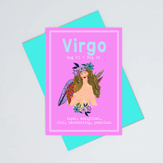 Virgo birthday card