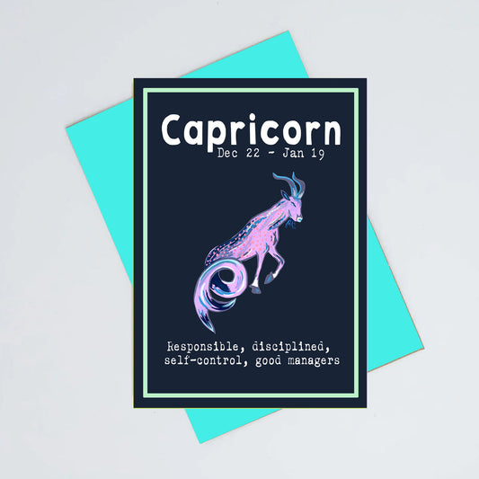 Capricorn birthday card