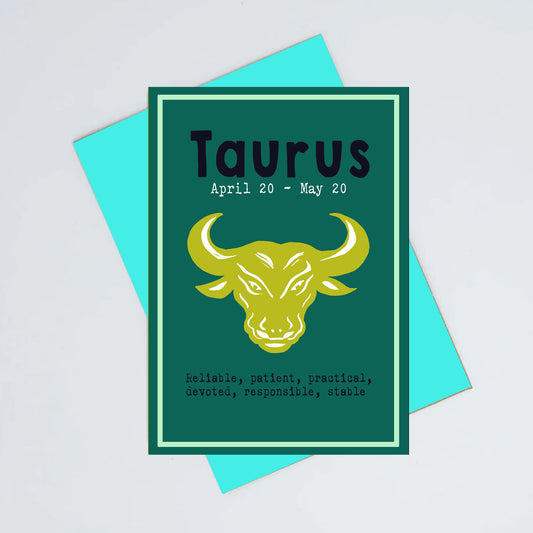 Taurus birthday card