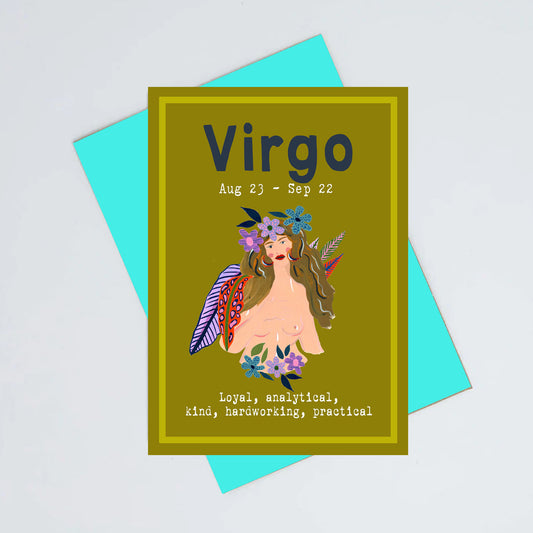 Virgo birthday card