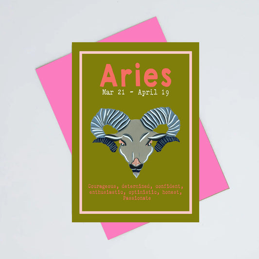 Aries birthday card