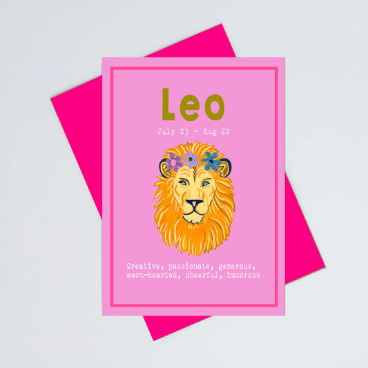 Leo birthday card