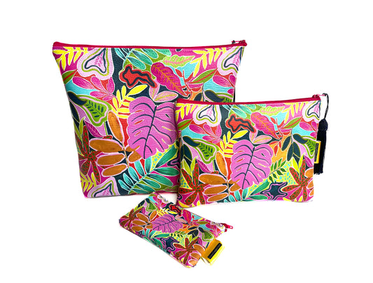 Cheeseplant vegan leather travel set