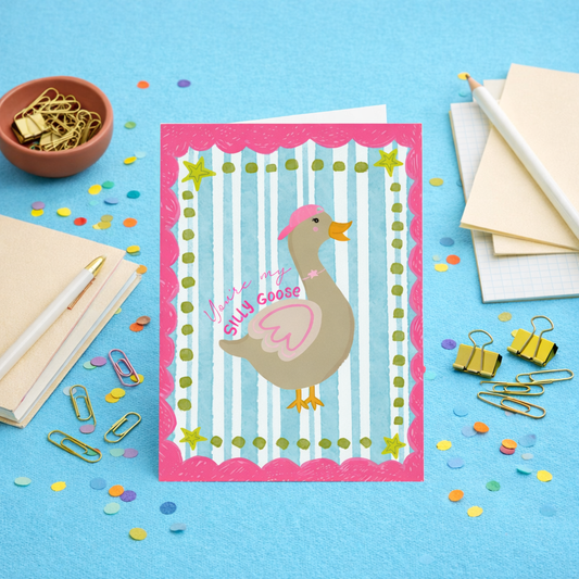 Silly goose card