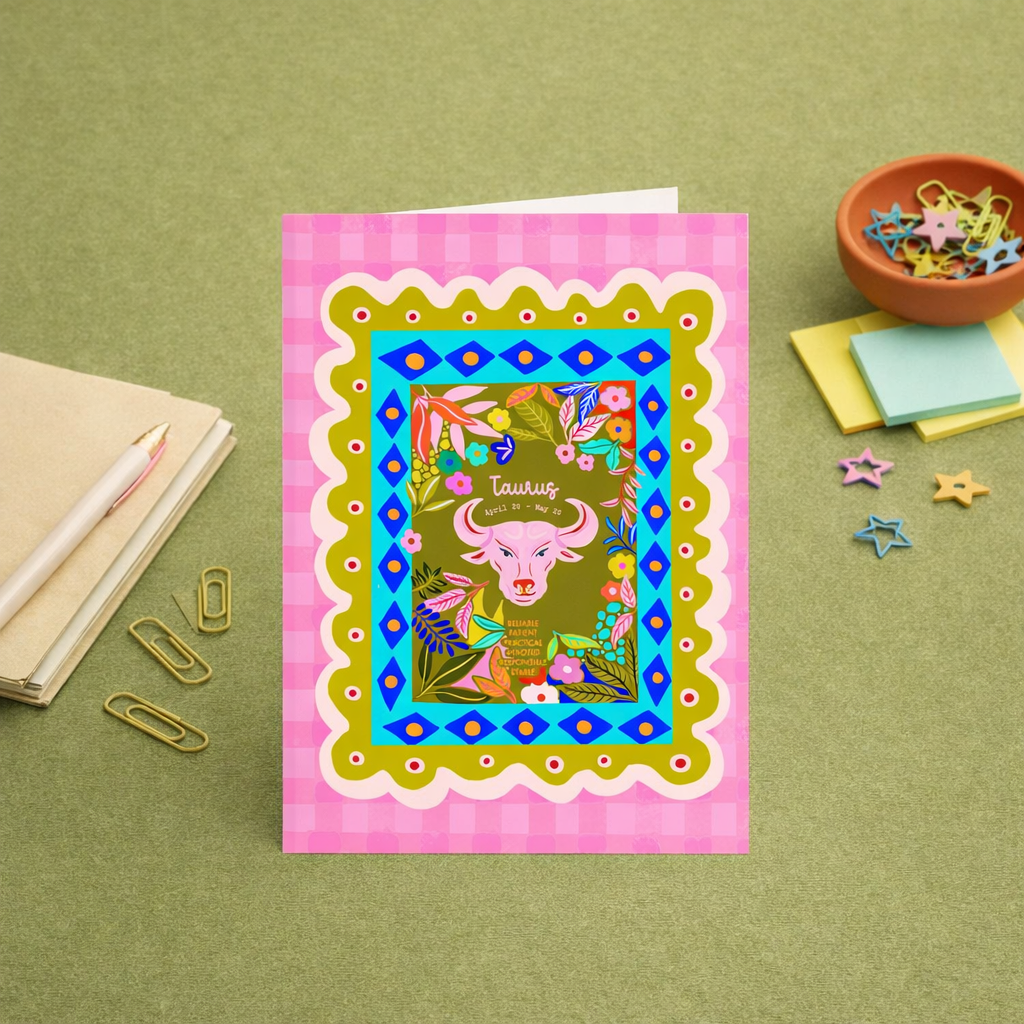 Taurus birthday card