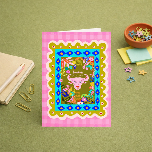 Taurus birthday card