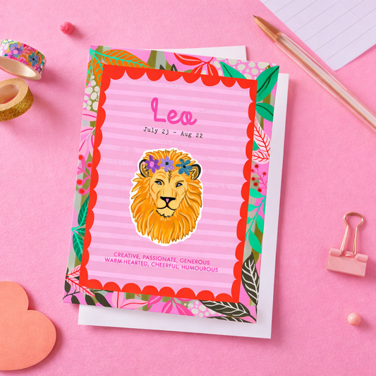 Leo birthday card