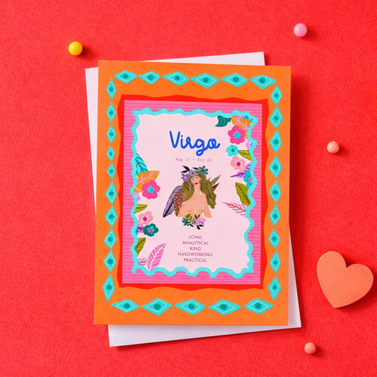Virgo birthday card