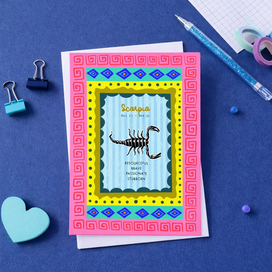 Scorpio birthday card