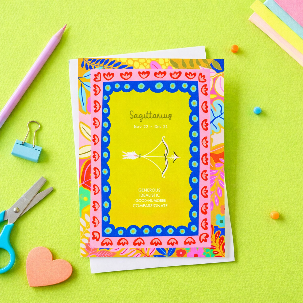 Sagittarius birthday card