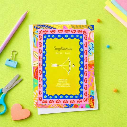 Sagittarius birthday card