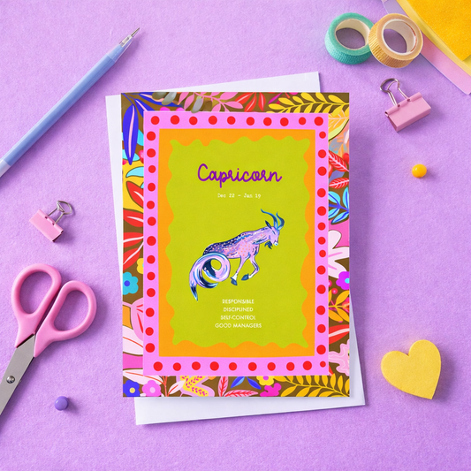 Capricorn birthday card