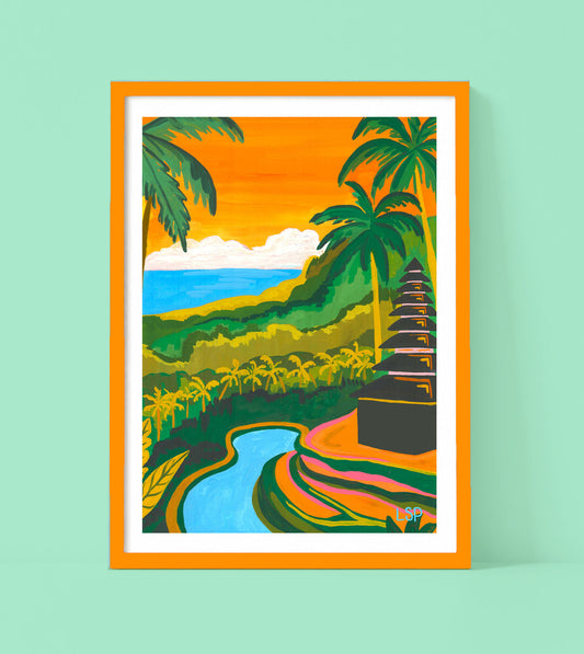 Bali rice fields prints