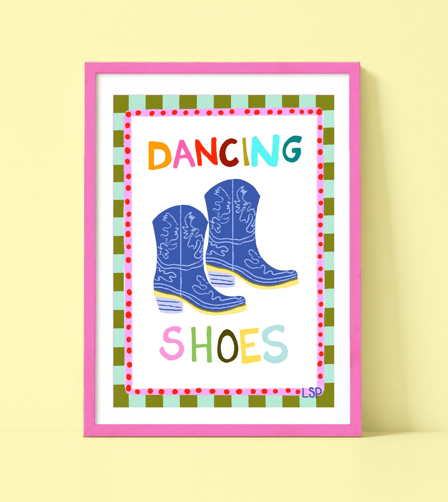 Dancing shoes print