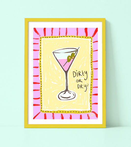 Martini - dirty or dry print