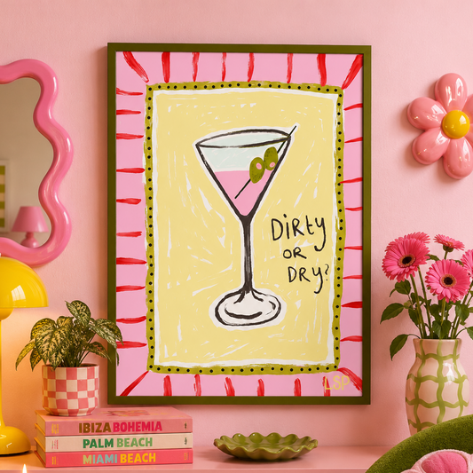 Martini - dirty or dry print