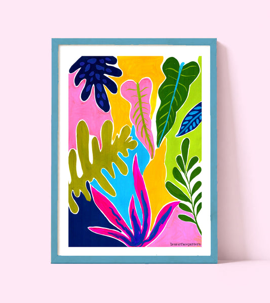 Quirky tropicals print