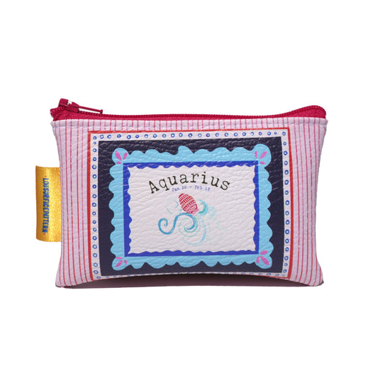Aquarius vegan leather purse