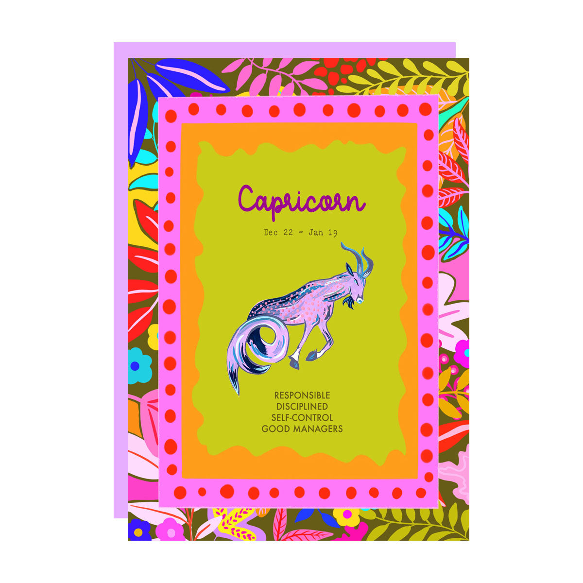 Capricorn birthday card