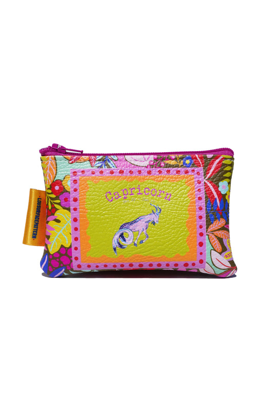 Capricorn vegan leather purse