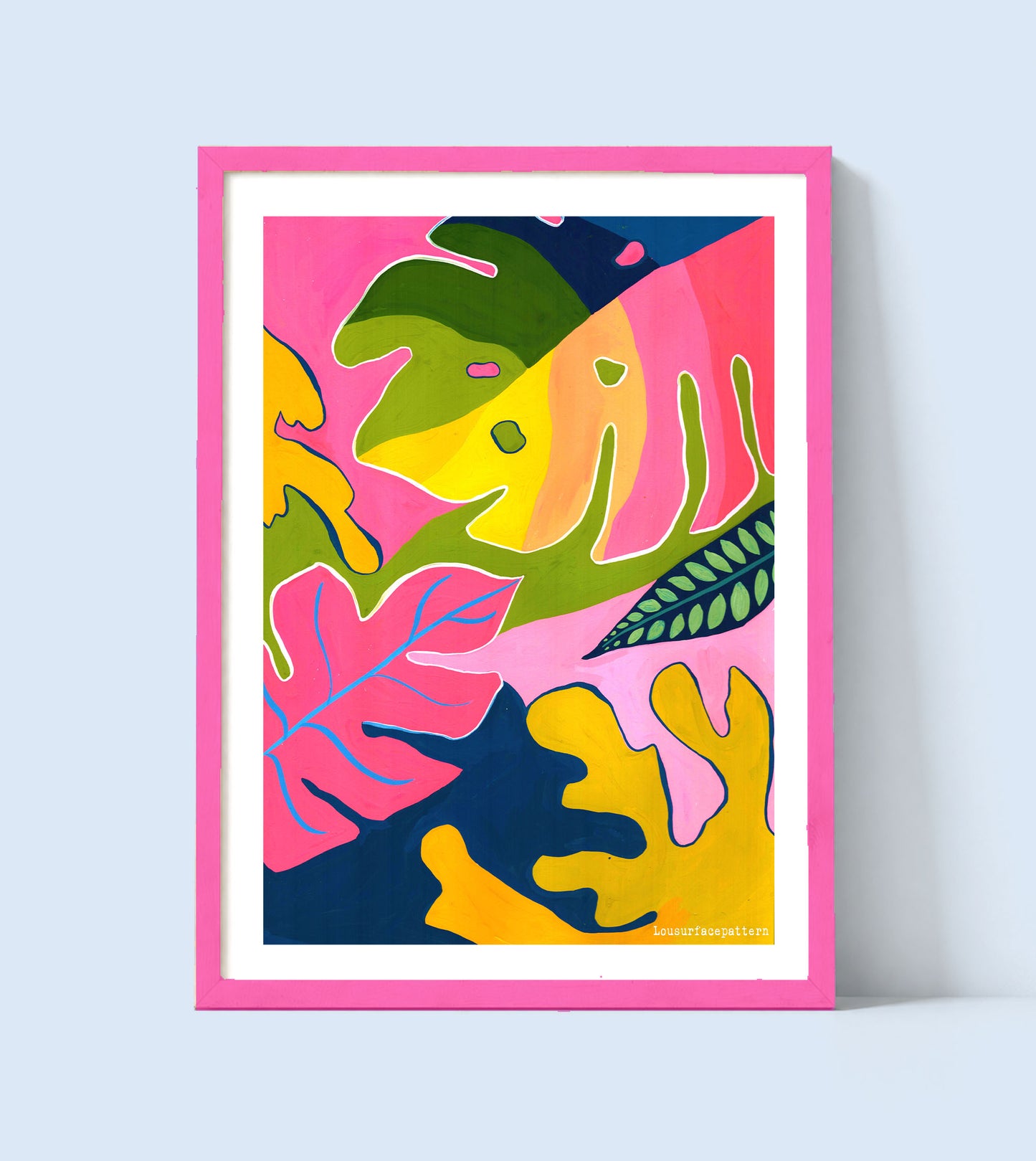Cheeseplant tropical print