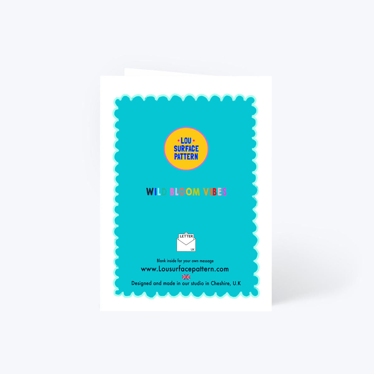 Floral vase card