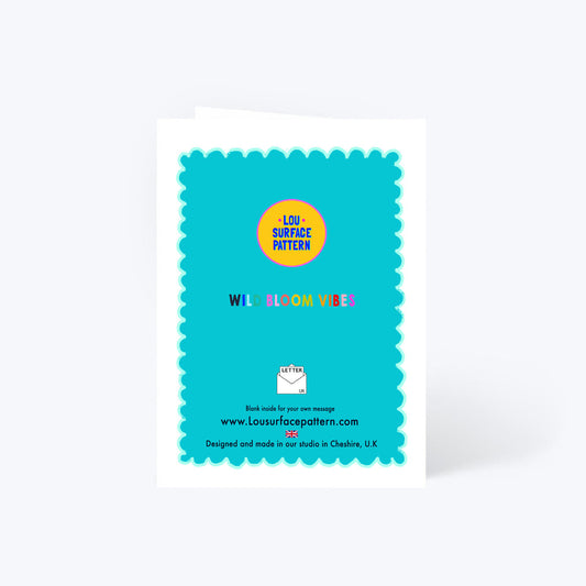 Floral vase card