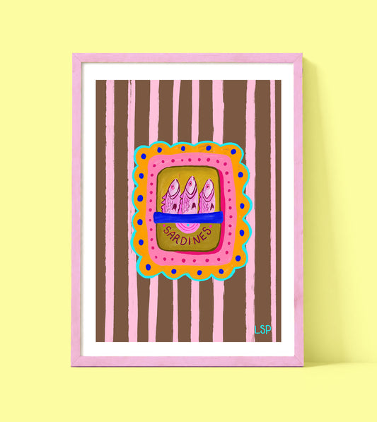 Funky sardines print
