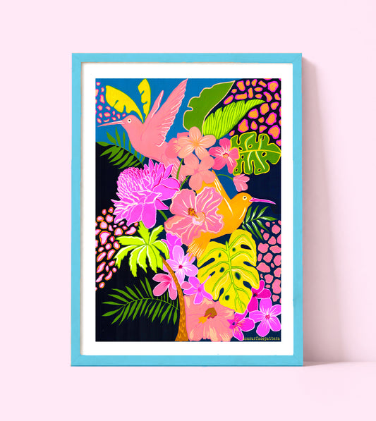 Humming bird print
