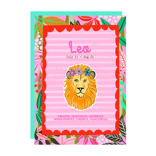 Leo birthday card