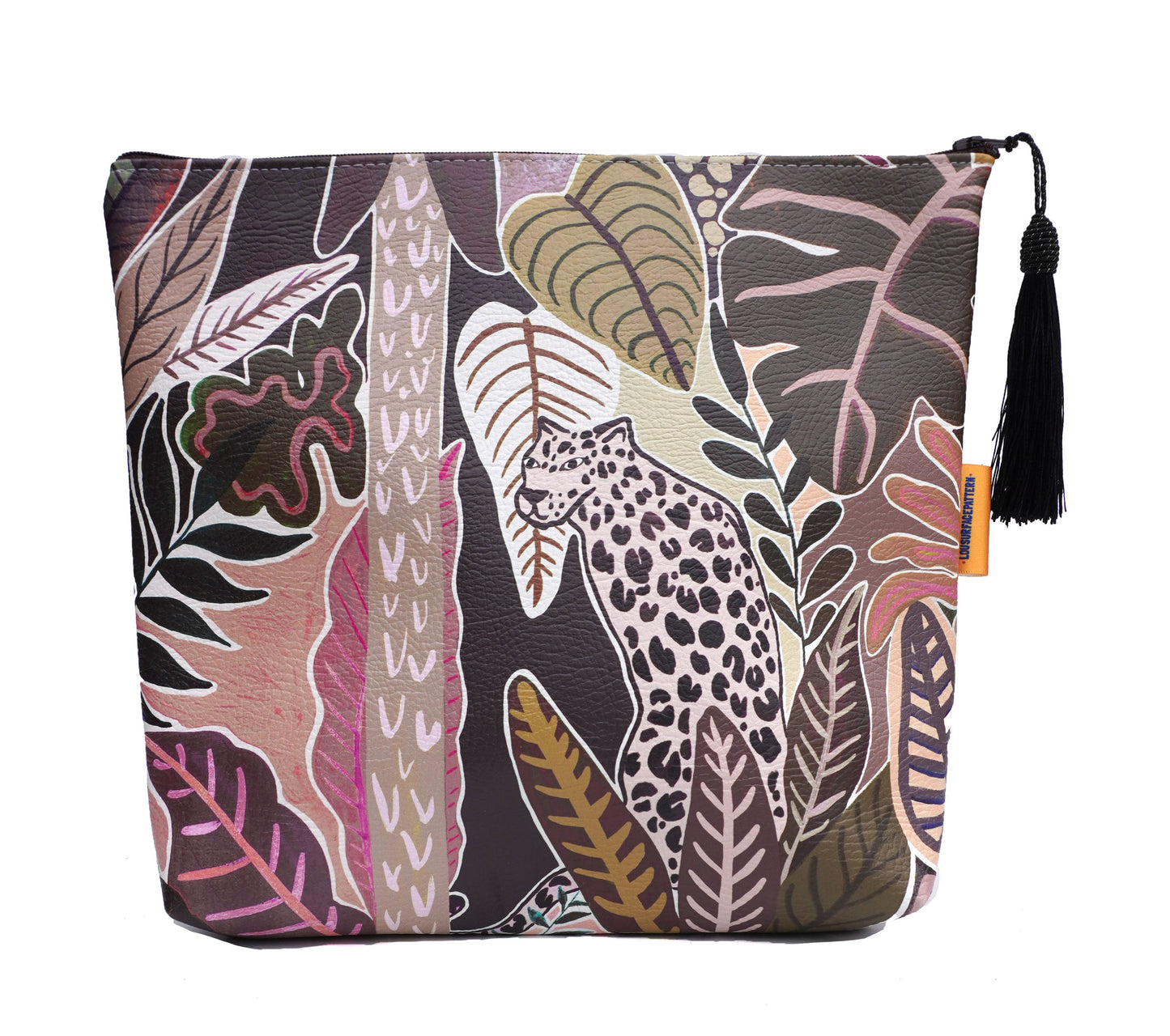 Moody pink panther cosmetic bag