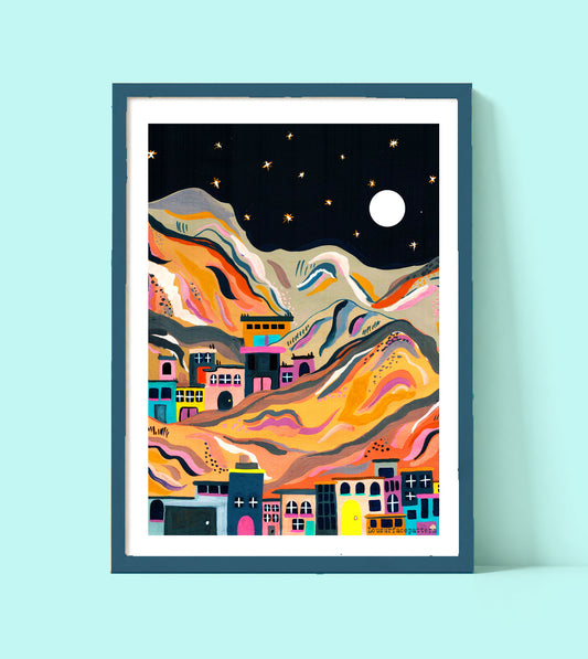 Morocco at night print